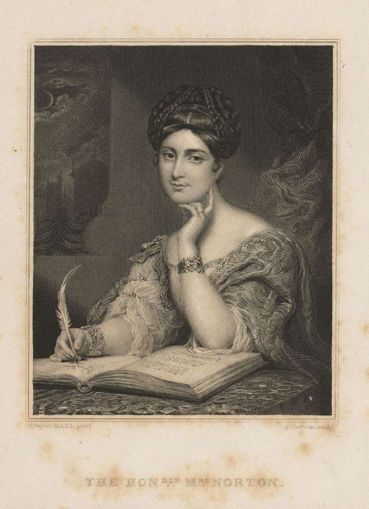 Portrait of Caroline Norton - activist, author, poet, playwright